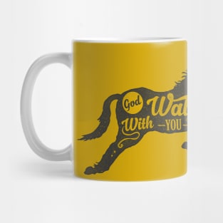 Motivational Quotes-God walks with you Mug